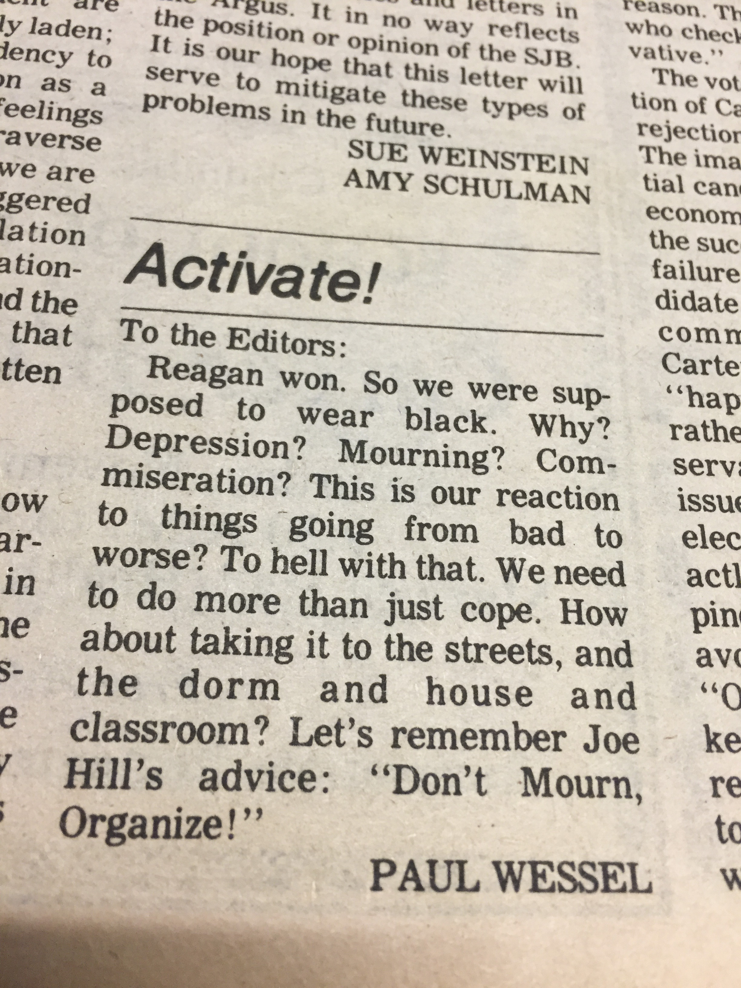 c/o Hannah Reale, Opinion Editor