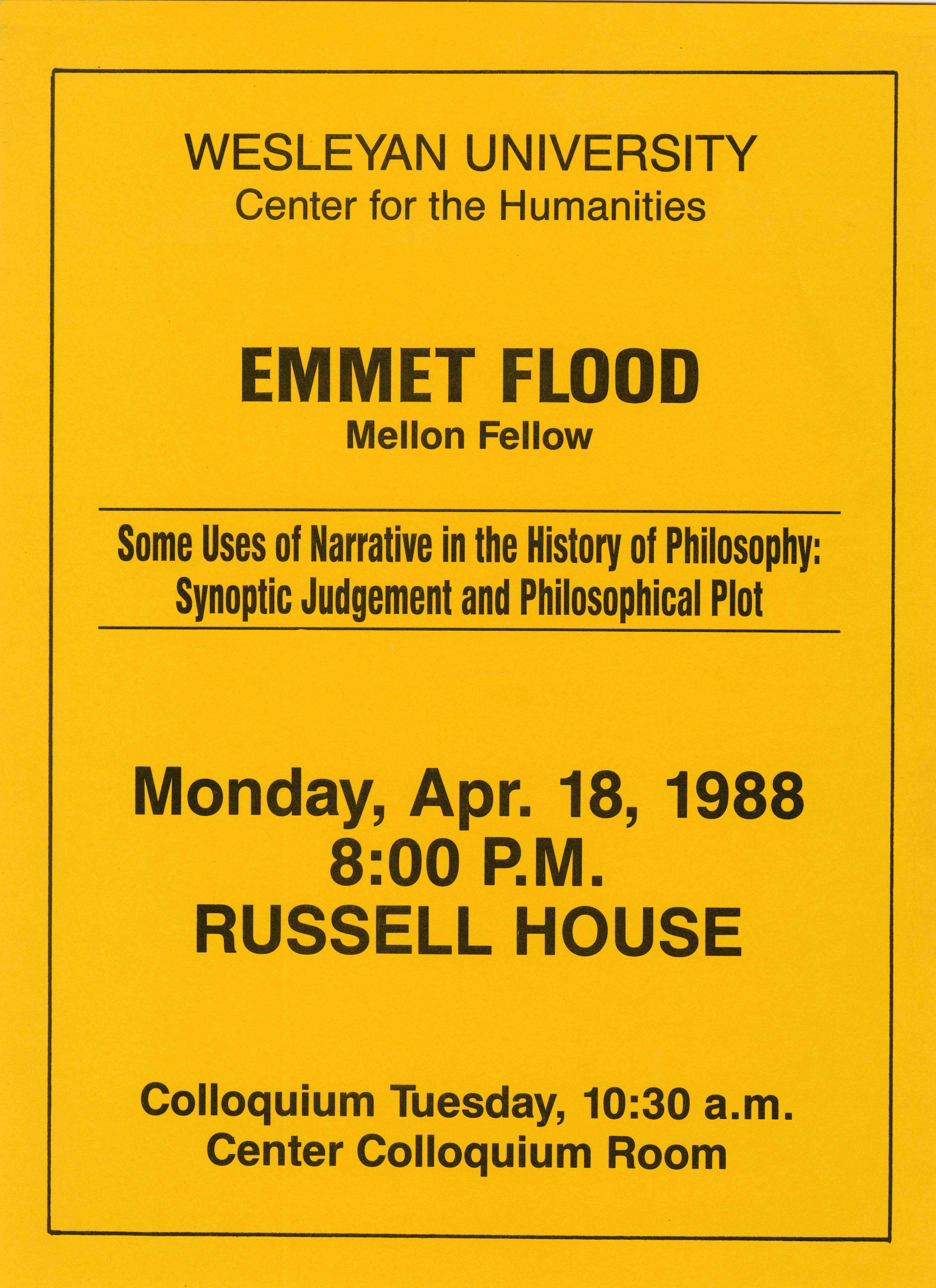 c/o Wesleyan Special Collections and Archives