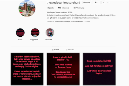 c/o instagram.com/thewesleyantreasurehunt