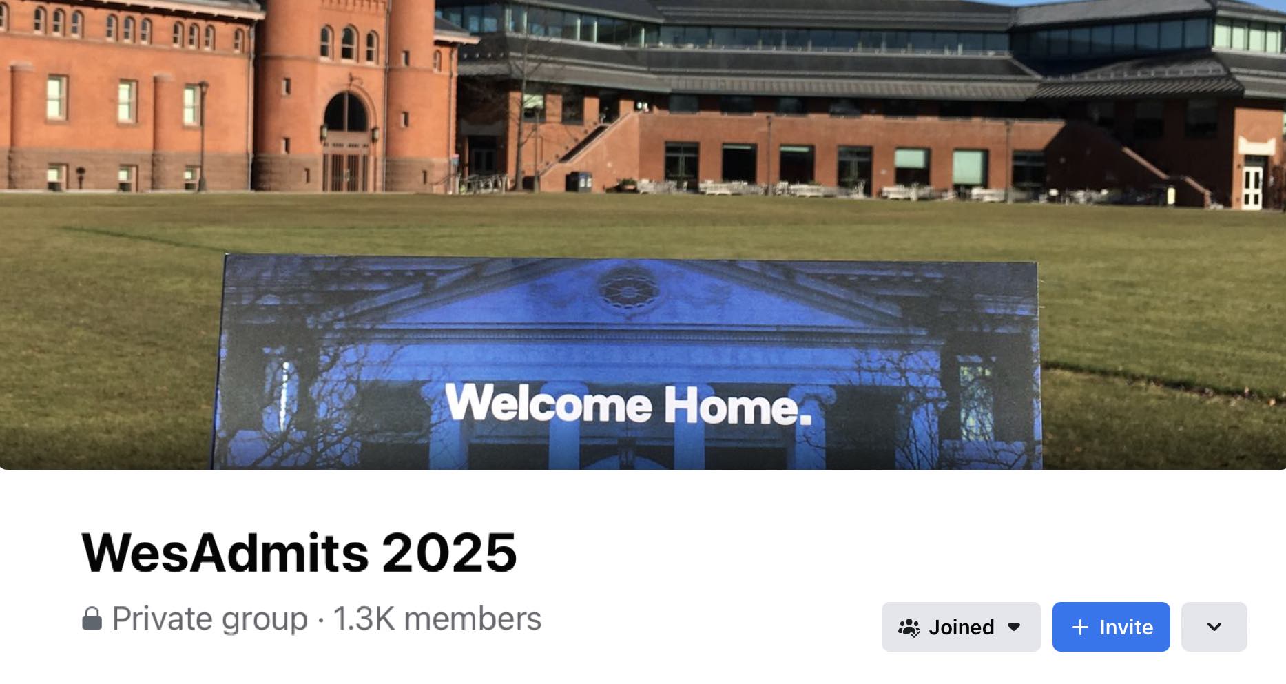 WesAdmits FB group