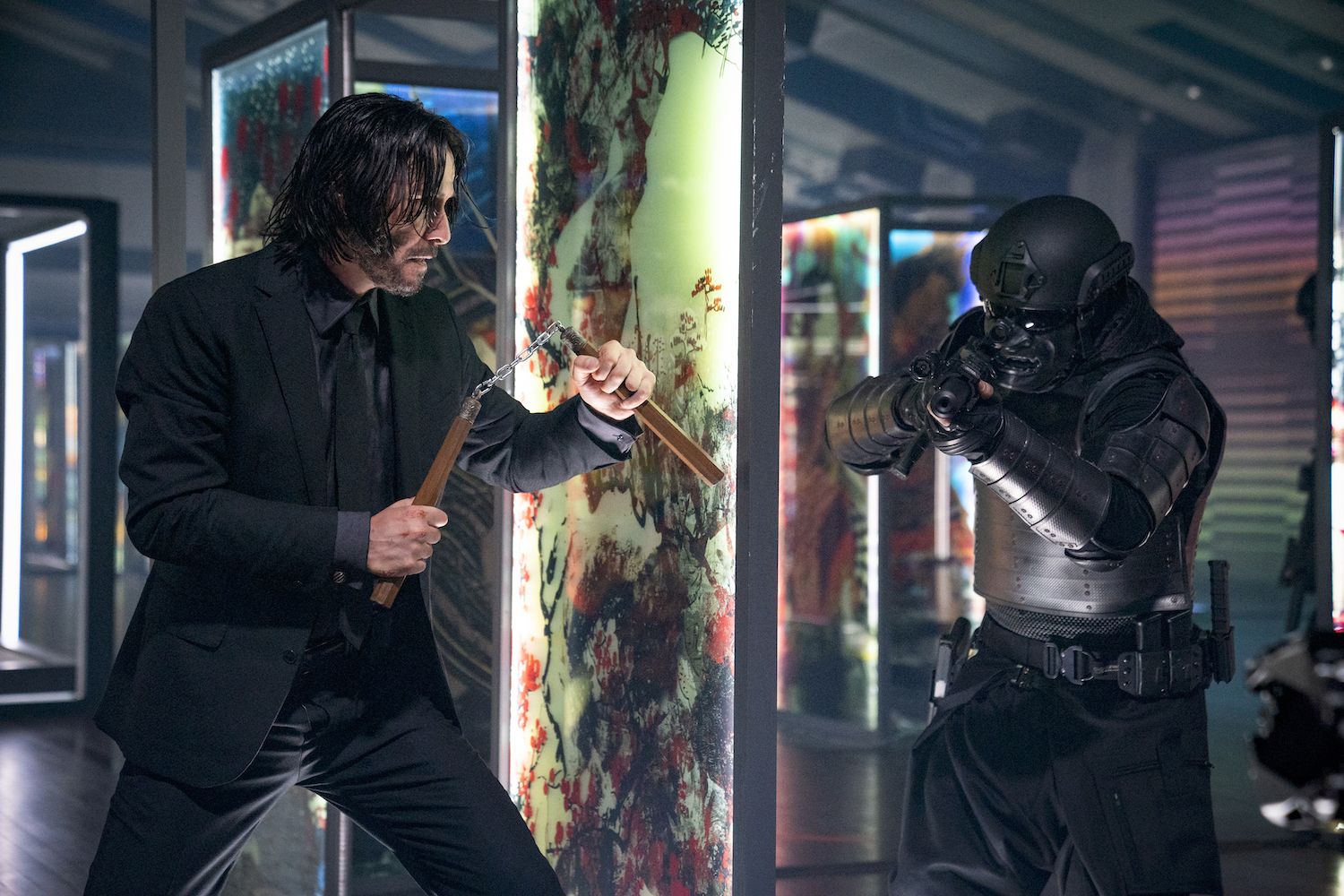Keanu Reeves as John Wick in John Wick 4 (c/o Murray Clos)