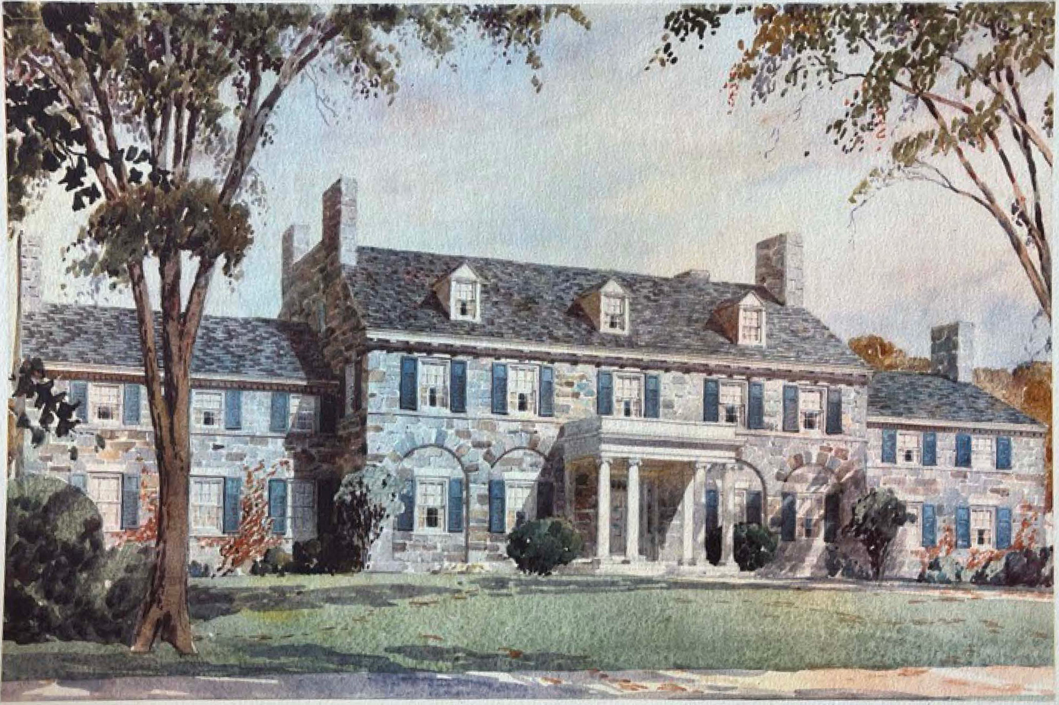 An old photo of the DKE house at 276 High St